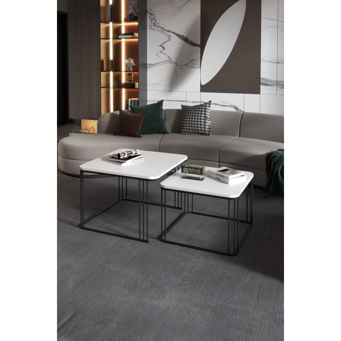 Orta Sehpa İkili Alize Beyaz