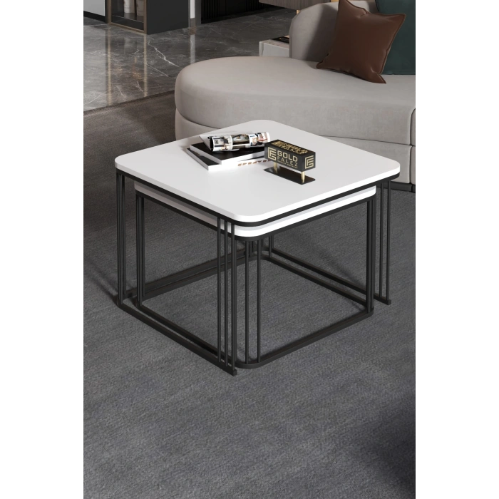 Orta Sehpa İkili Alize Beyaz