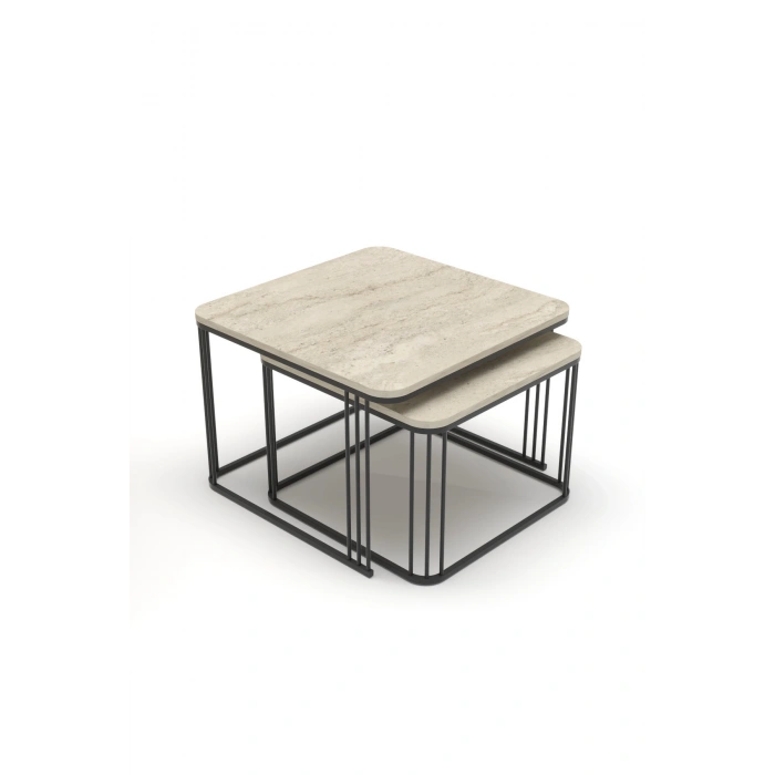 Orta Sehpa İkili Alize Traverten