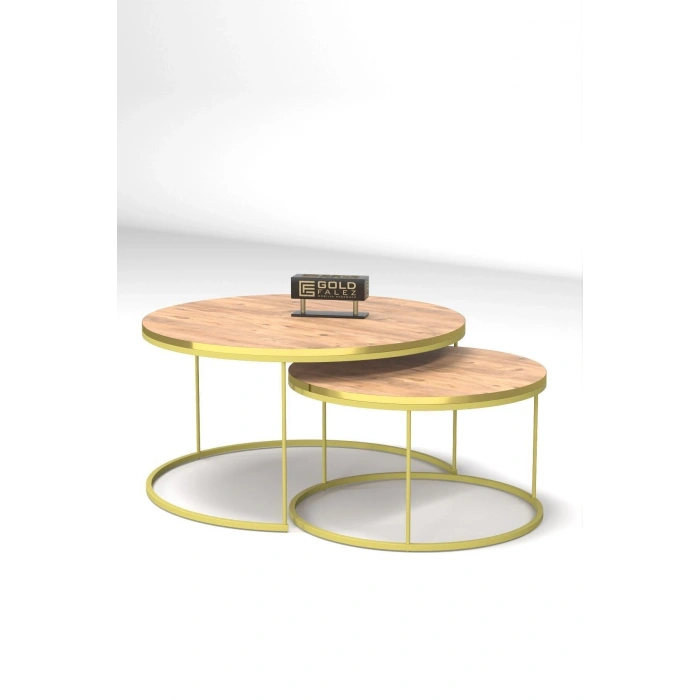 Orta Sehpa Ikili Lüx Specıal Gold Ceviz