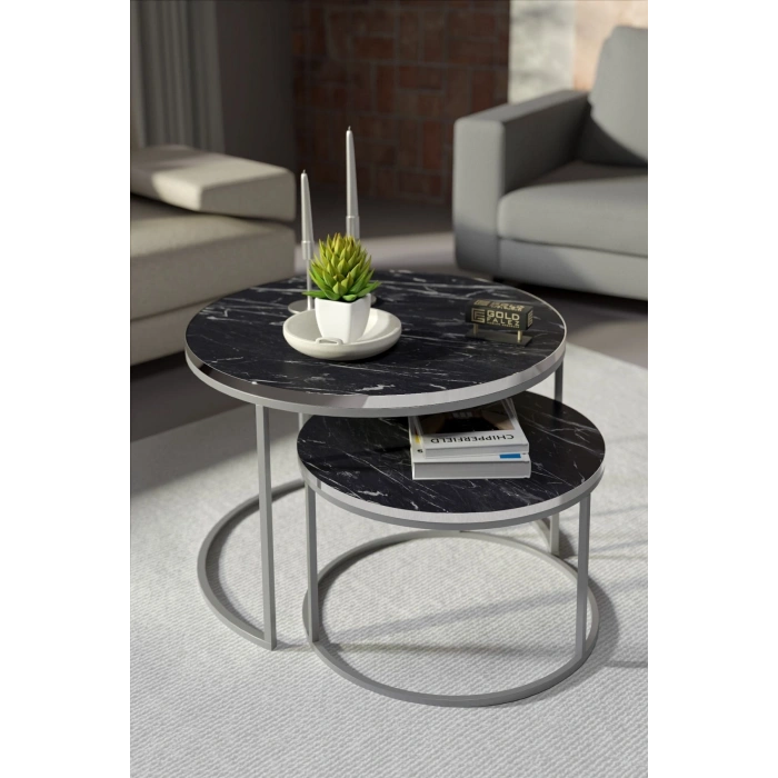 Orta Sehpa Ikili Lüx Specıal Gümüş Bendir