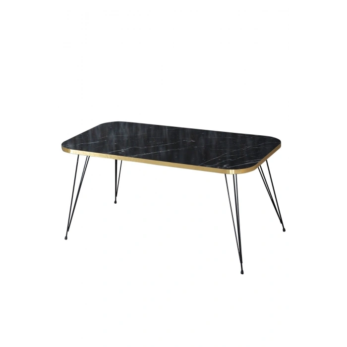 Orta Sehpa Kr Siyah Ayak Altın Bendir Tel