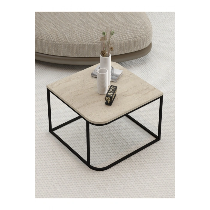 Orta Sehpa Tekli Damla Traverten