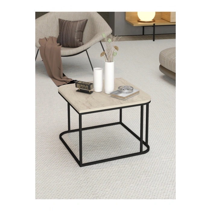 Orta Sehpa Tekli Damla Traverten