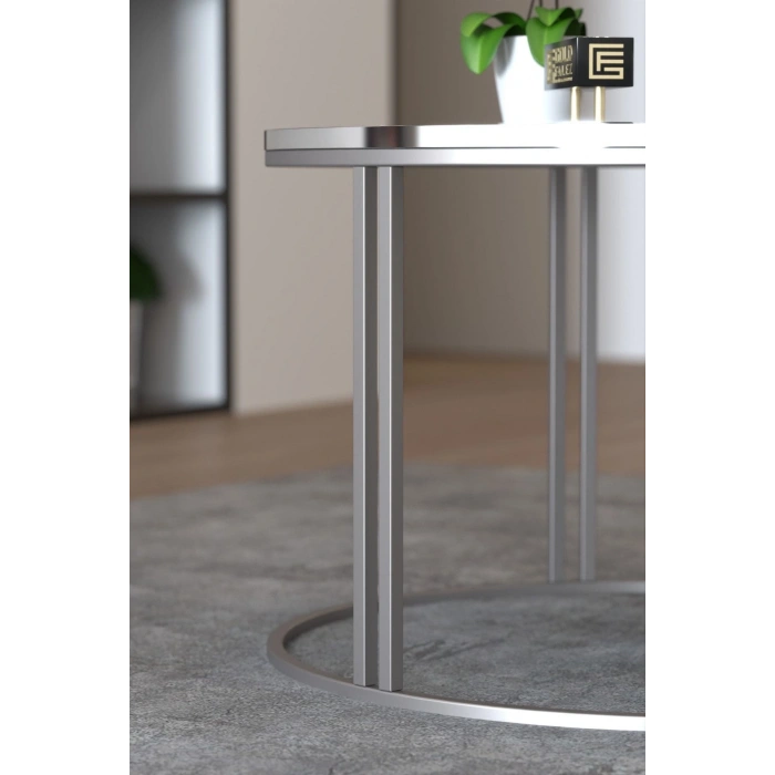 Orta Sehpa Tekli Special Lüx Gümüş Bendir