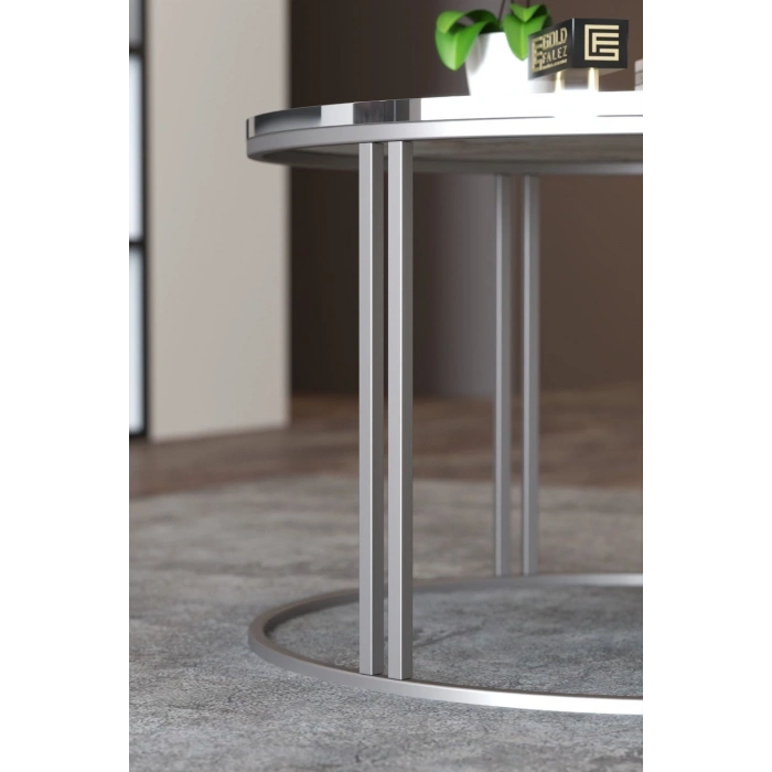 Orta Sehpa Tekli Special Lüx Gümüş Efes