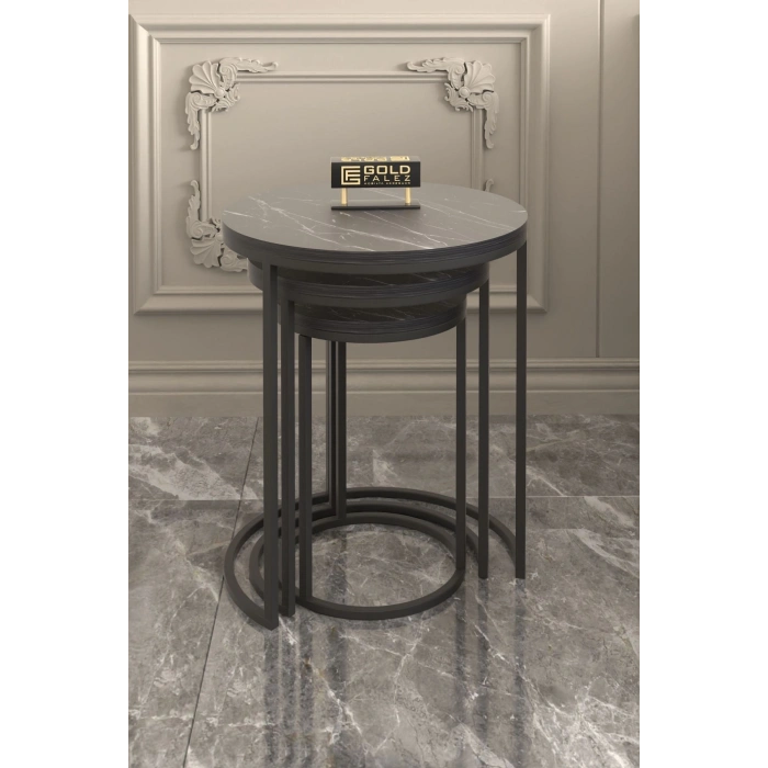 Orta Sehpa Tekli Ve 3Lü C Zigon Sehpa Kombin Set Bendir