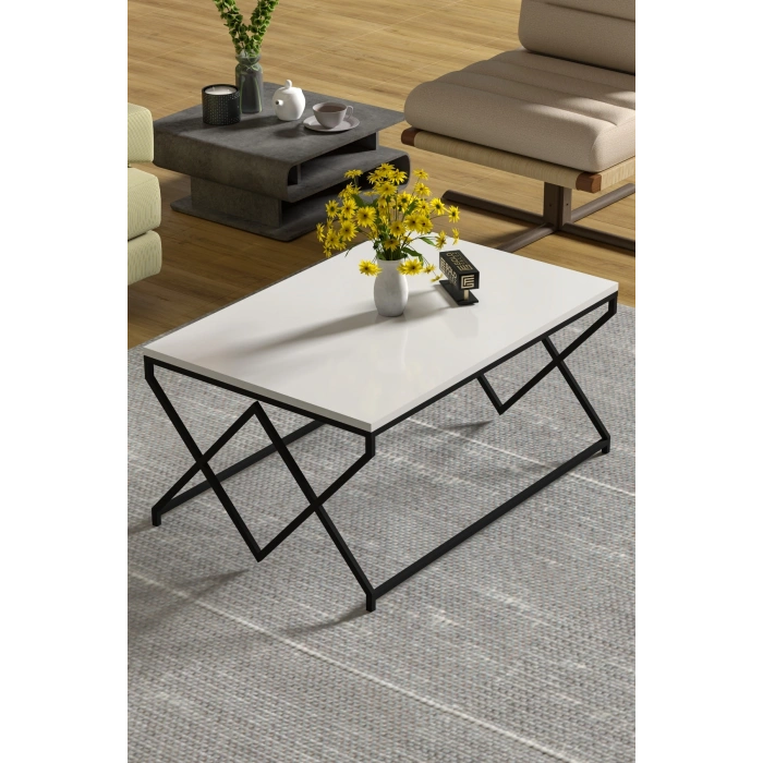 ORTA SEHPA V LÜX BEYAZ