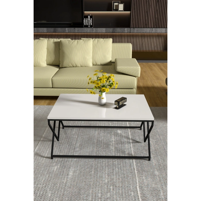 ORTA SEHPA V LÜX BEYAZ