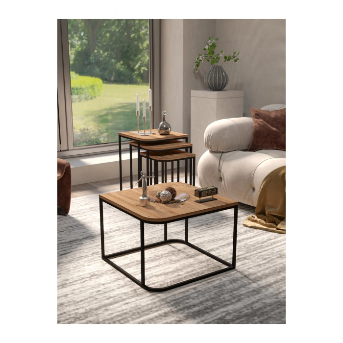 Orta Sehpa Ve Zigon Sehpa Damla Atlantik Çam