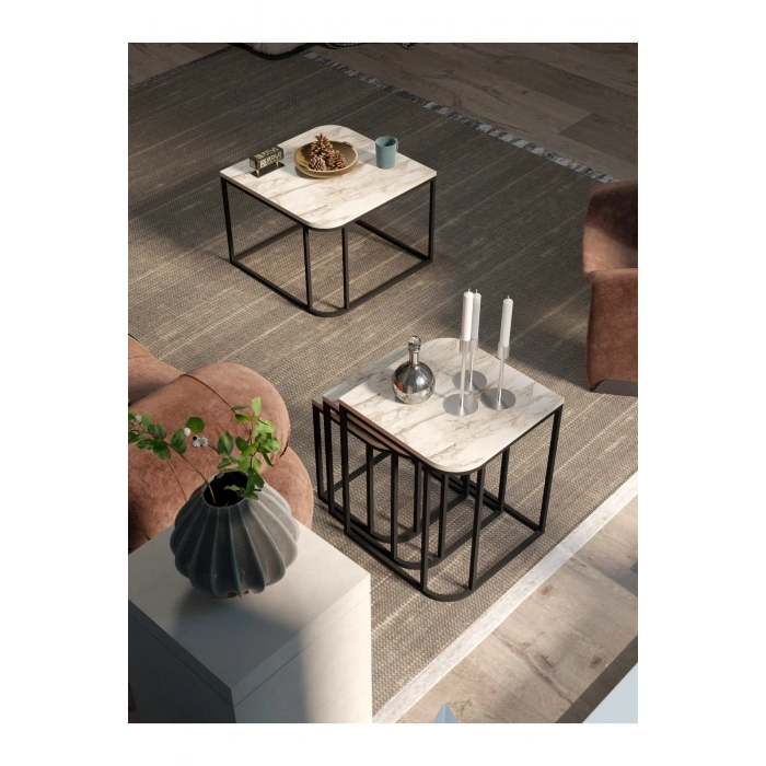 Orta Sehpa Ve Zigon Sehpa Damla Efes