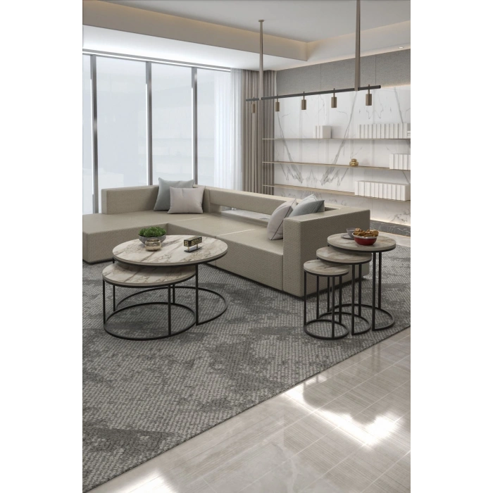 ORTA SEHPA VE ZİGON SEHPA SET İKİLİ LÜX C ZİGON EFES