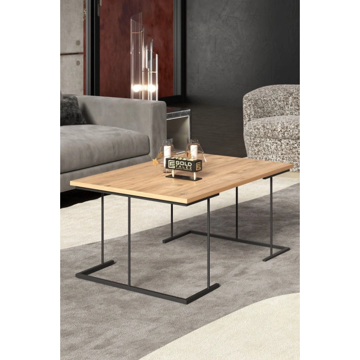 ORTA SEHPA VE ZİGON SEHPA SOLO SET ATLANTİK ÇAM