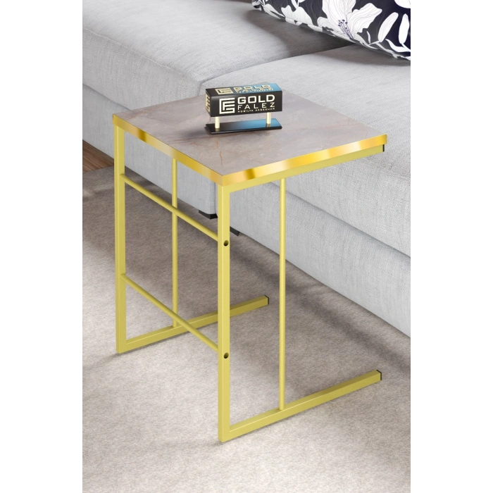 ORTA SEHPA VE ZİGON SEHPA SOLO SET GOLD GORDİON