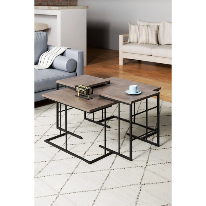 ORTA SEHPA VE ZİGON SEHPA SOLO SET GORDİON