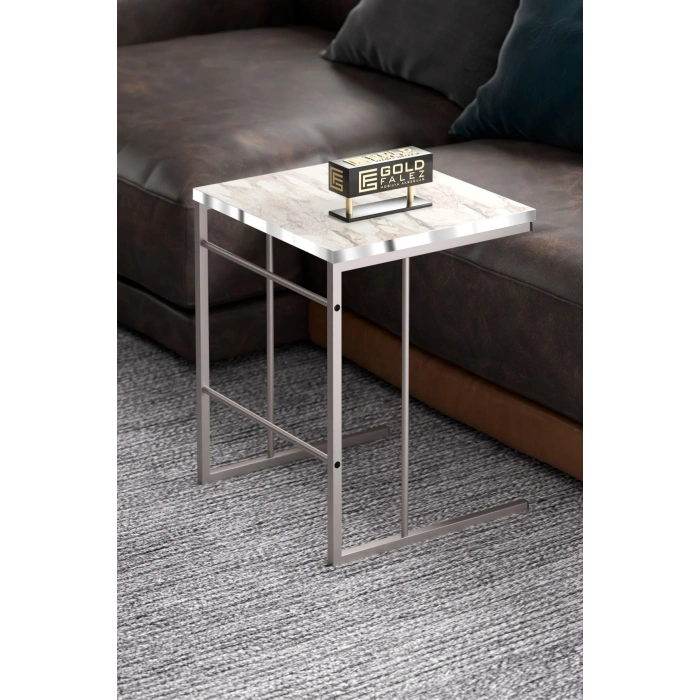 ORTA SEHPA VE ZİGON SEHPA SOLO SET GÜMÜŞ EFES