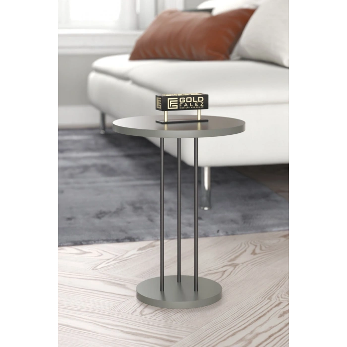 ORTA SEHPA VE ZİGON SEHPA TERRA SET ANTRASİT CEVİZ