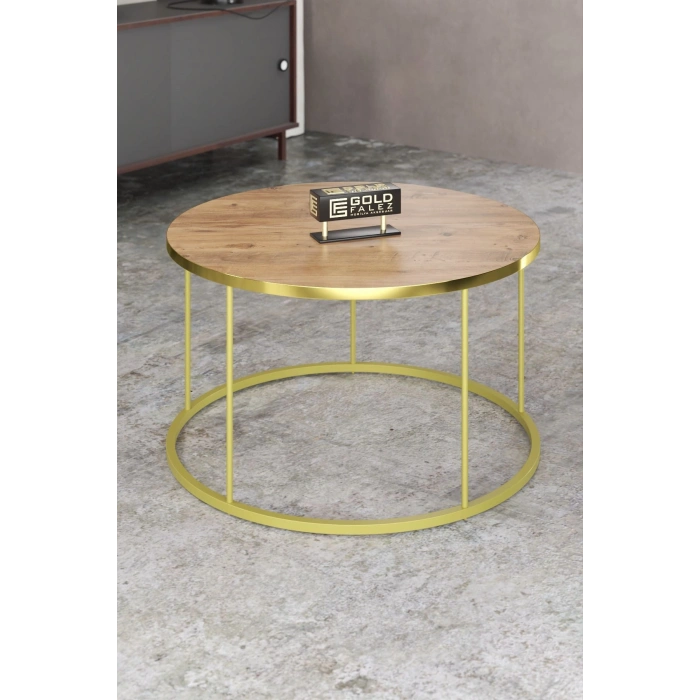 ORTA SEHPA VE ZİGON SEHPA TERRA SET GOLD ANTRASİT CEVİZ