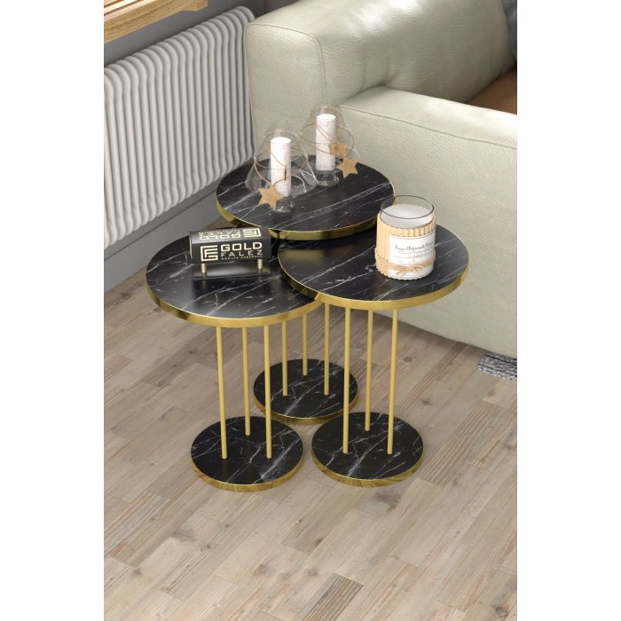 ORTA SEHPA VE ZİGON SEHPA TERRA SET GOLD BENDİR