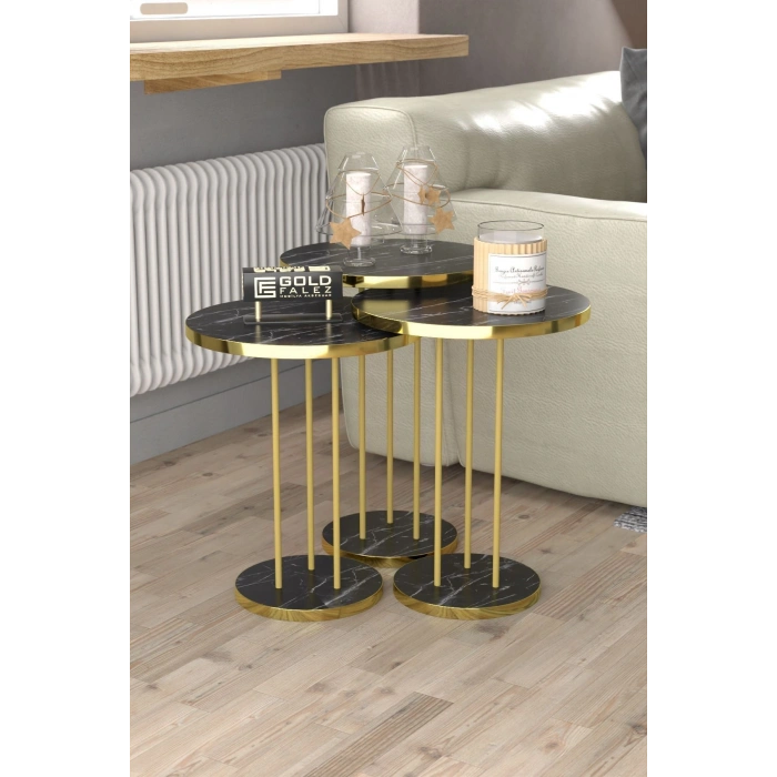 ORTA SEHPA VE ZİGON SEHPA TERRA SET GOLD BENDİR