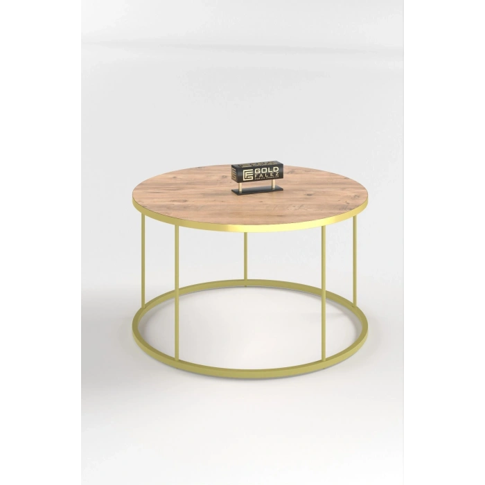 ORTA SEHPA VE ZİGON SEHPA TERRA SET GOLD CEVİZ