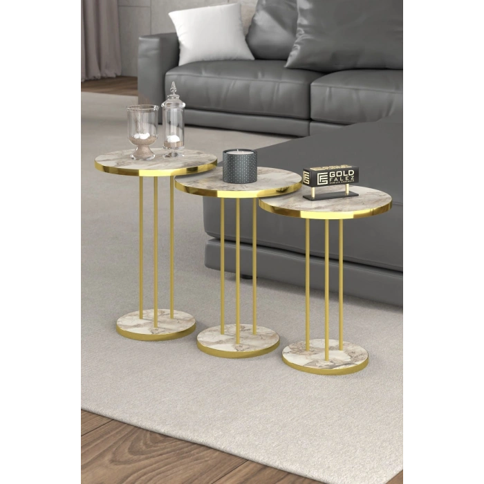 ORTA SEHPA VE ZİGON SEHPA TERRA SET GOLD EFES