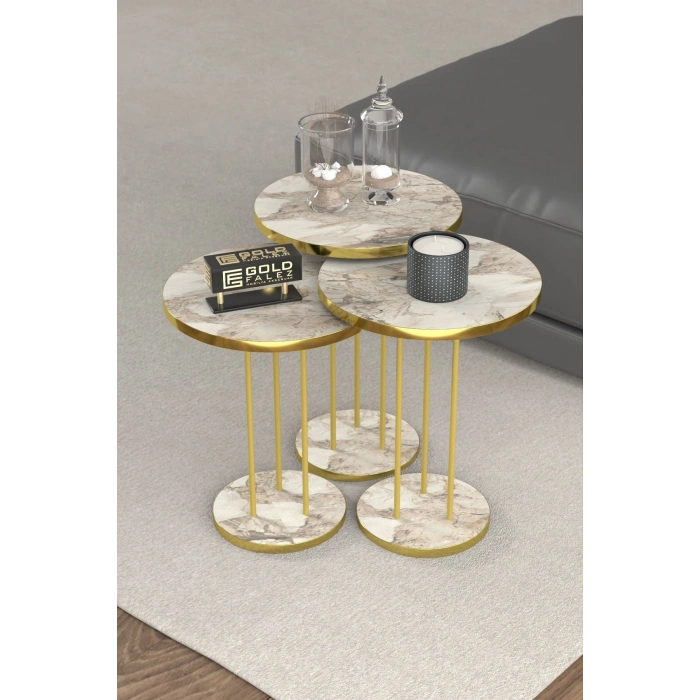 ORTA SEHPA VE ZİGON SEHPA TERRA SET GOLD EFES