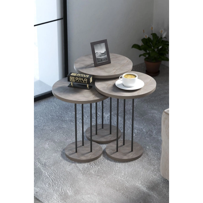 ORTA SEHPA VE ZİGON SEHPA TERRA SET GORDİON