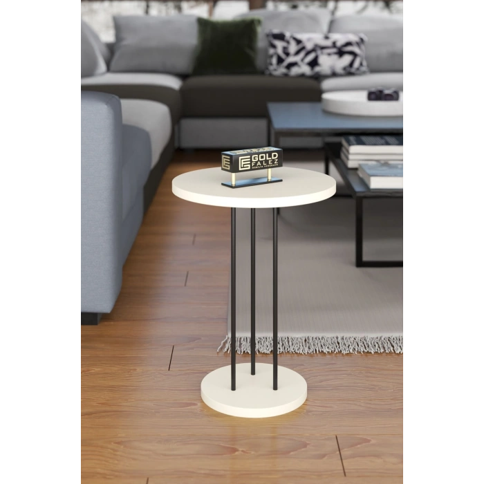 ORTA SEHPA VE ZİGON SEHPA TERRA SET KREM