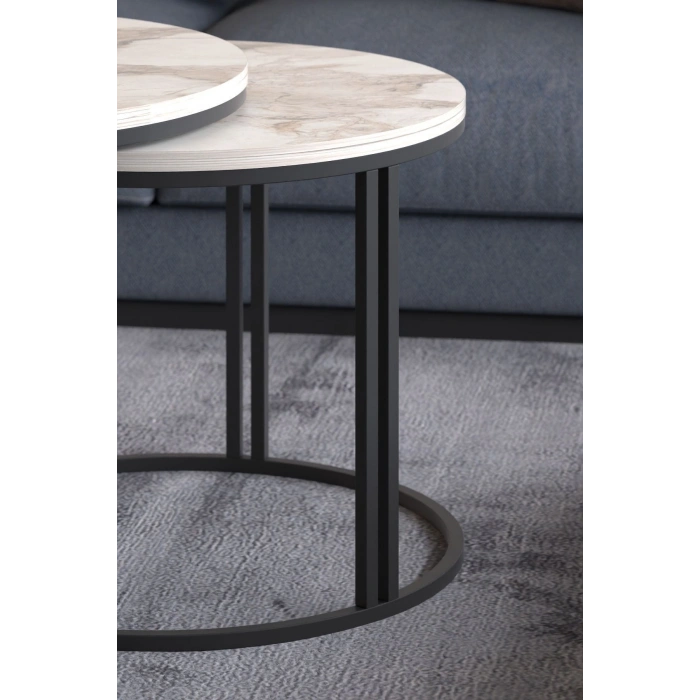 ORTA SEHPA ZİGON SEHPA YAN SEHPA 3 LÜ SET  DOLUNAY EFES