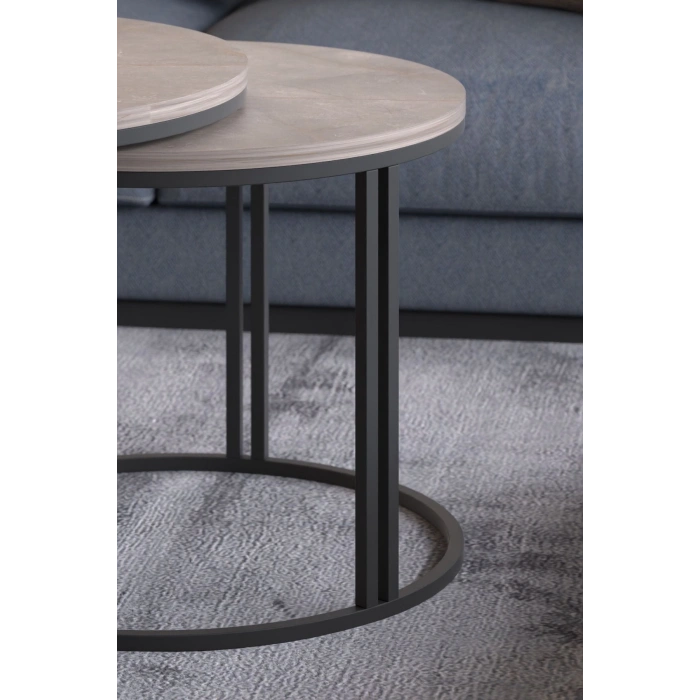 ORTA SEHPA ZİGON SEHPA YAN SEHPA 3 LÜ SET  DOLUNAY GORDİON