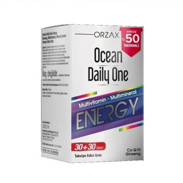 Orzax Ocean Daily One Energy 30+30 Tablet - %50 İndirimli