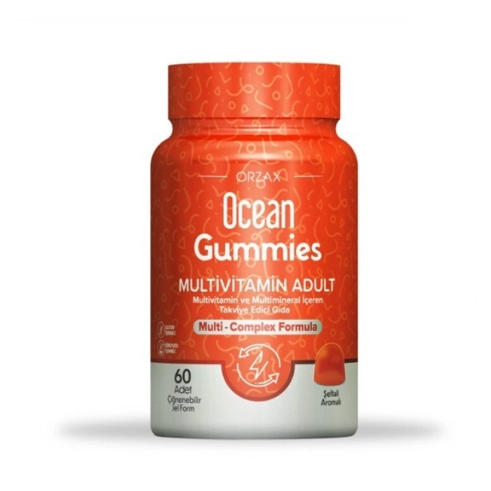 Orzax Ocean Gummies Multivitamin Adult 60 Çiğnenebilir Jel Form