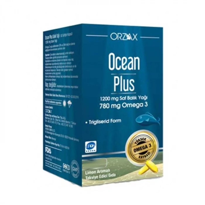 Orzax Ocean Plus Omega-3 1200 mg 50 Kapsül
