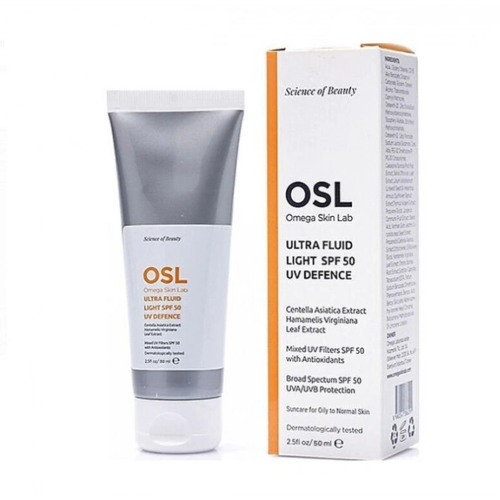 Osl Omega Skin Lab Ultra Fluid Light Yağlı ve Sivilceye Yatkın Ciltler için SPF 50+ UV Defence 50 ml