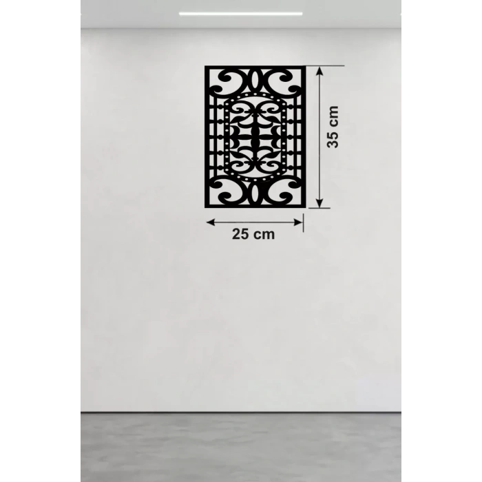 Osmanlı Motifli Dekoratif Ahşap Duvar Tablosu - 25x35 cm Lazer Kesim