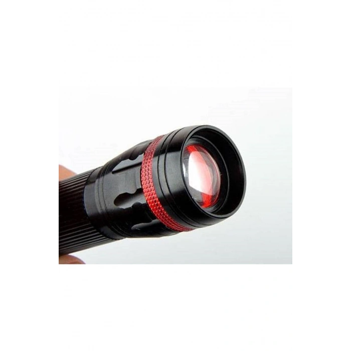 Özel Güvenlikler Için Menzilli Zoomlu Pilli El Feneri Dayanıklı