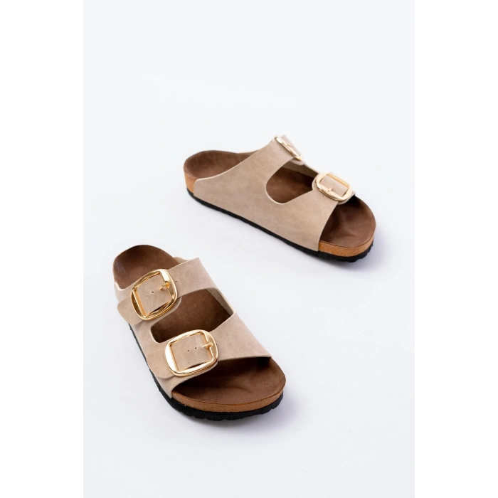 P-101 Bej Günlük  Kadın Terlik