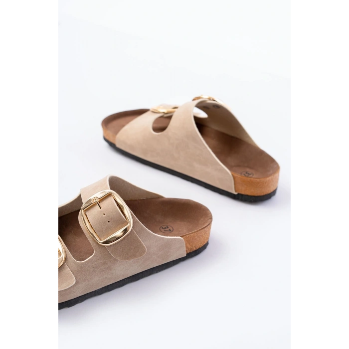 P-101 Bej Günlük  Kadın Terlik