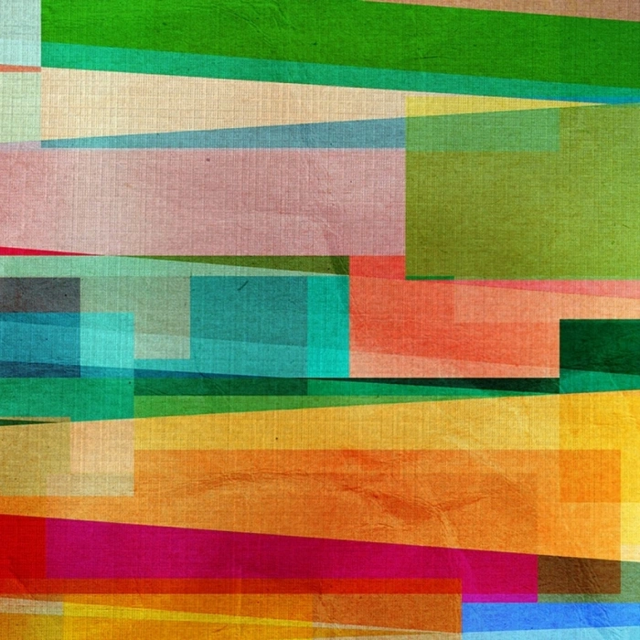 Pastel Tonlarda Şeritler Kanvas Tablo 50 x 70