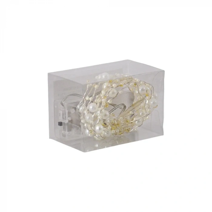 Pilli Led Beyaz Işık - İnci Tanesi