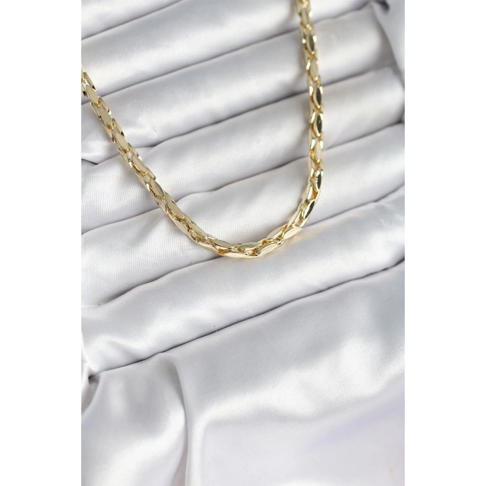 Pirinç Gold Renk 60 cm Zincir Kadın Kolye