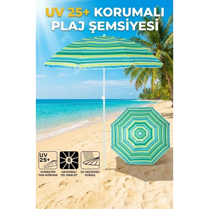 Plaj Şemsiyesi Sabit 180 cm