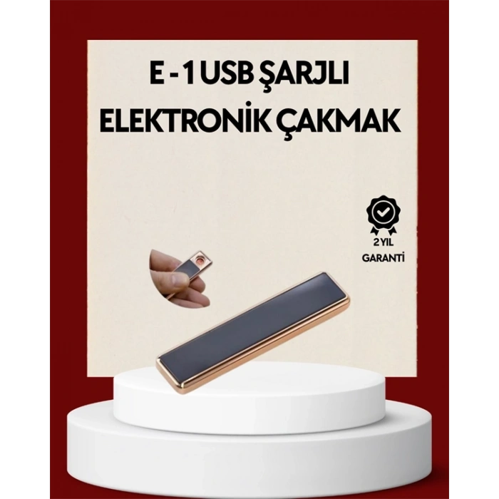 Plazma Ark Teknolojili Elektrikli Çakmak – Dokunmatik, LED Göstergeli, Şarj Edilebilir