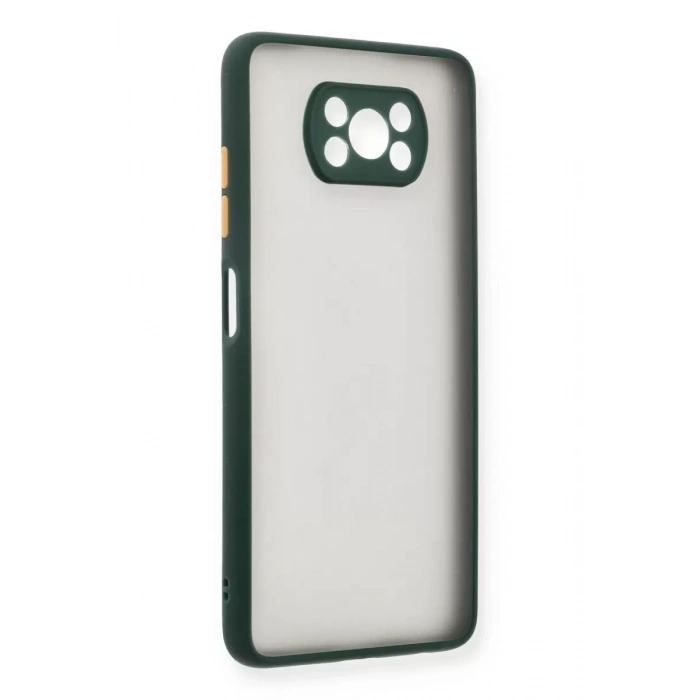 Pocophone X3 Kılıf Montreal Silikon Kapak - Yeşil
