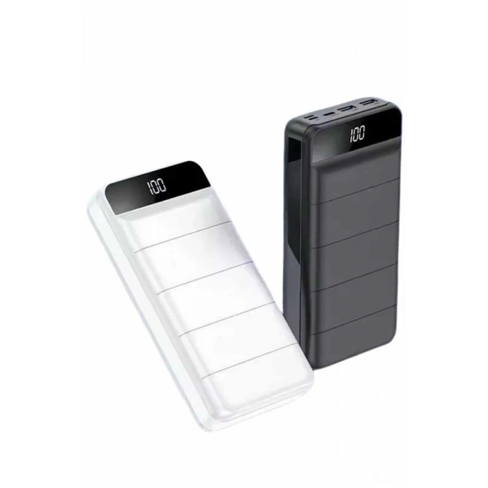 Powerbank 50.000 Mah Dijital Göstergeli Taşınabilir 4 Portlu Hızlı Powerbank