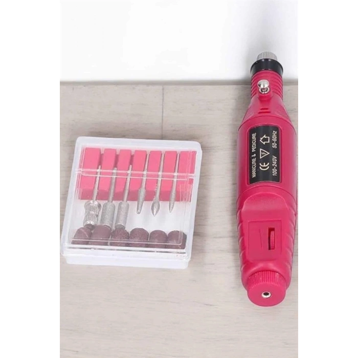 Protez Tırnak Manikür ve Pedikür Seti Elektrikli