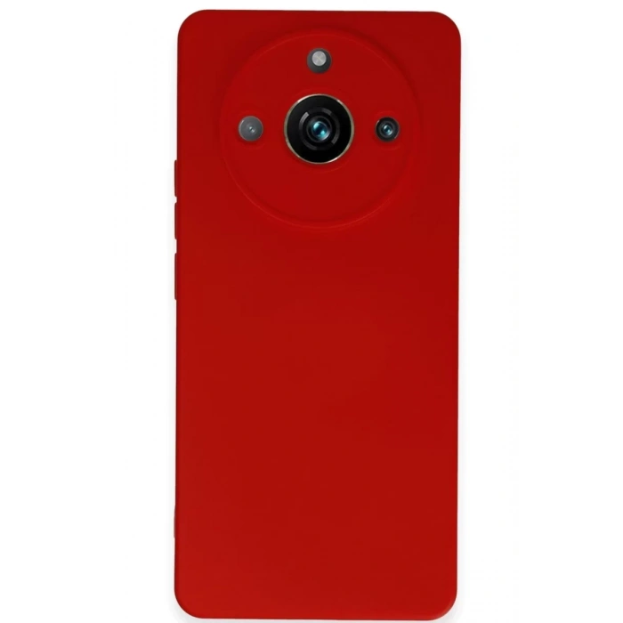 Realme 11 Pro Kılıf Nano içi Kadife Silikon - Kırmızı