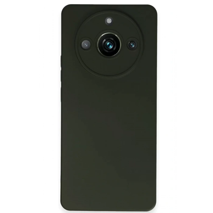 Realme 11 Pro Kılıf Nano içi Kadife Silikon - Koyu Yeşil