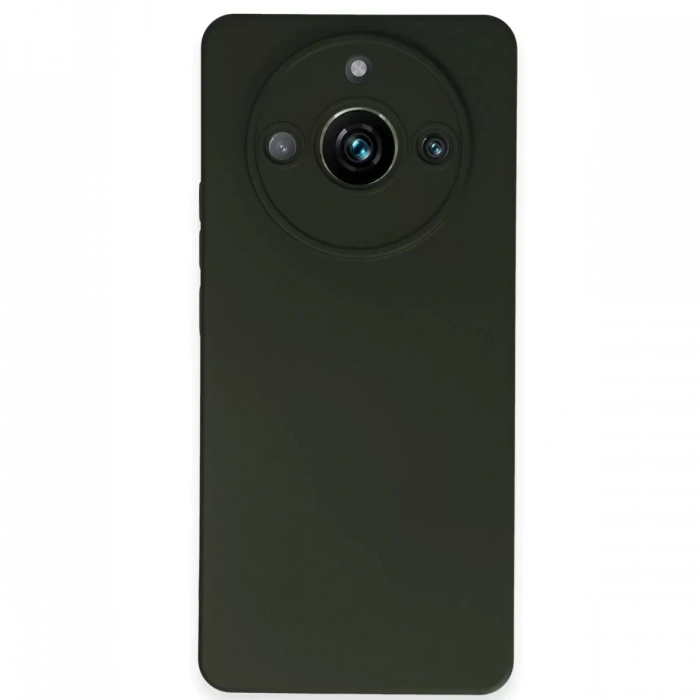 Realme 11 Pro Kılıf Nano içi Kadife Silikon - Koyu Yeşil